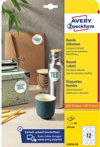 Produktbild Avery Runde Etiketten
