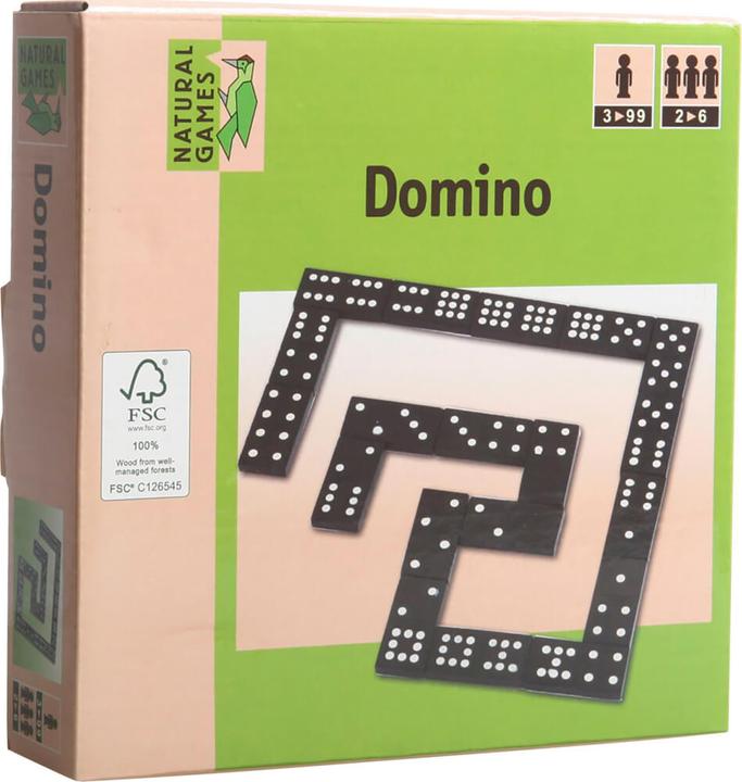 Actual product image Natural games Domino (55 stones) (German)