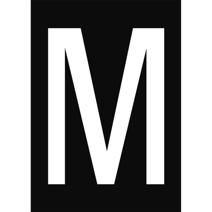 Image du produit Brady Étiquettes A4 avec chiffres et lettres