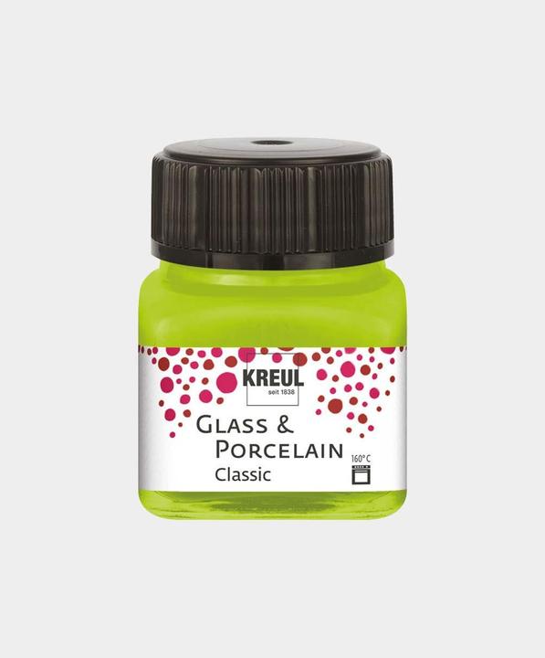 Produktbild Kreul Glass & Porcelain Classic, Porzellan- und Glasfarbe (Maigrün, 20 ml)