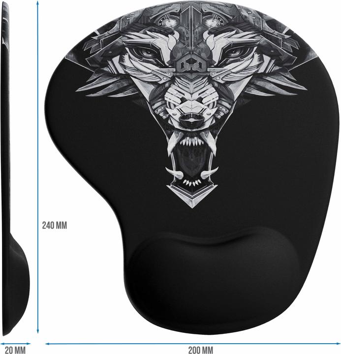 Immagine prodotto Titanwolf Tappetino per mouse da gioco, tappetino per mouse da ufficio in gel, poggiapolsi/tappetino per polso