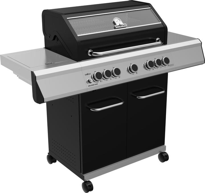 Produktbild Grillfürst G520G 5-Brenner Gasgrill mit Hochtemperaturbrenner, Heckbrenner und Gusseisen Rosten (15 kW)