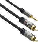Immagine prodotto 1.5 metri di cavo di connessione audio di alta qualità 1x 3.5mm stereo jack maschio - 2x RCA maschio (1.50 m, Connettore da 3,5 mm (AUX))