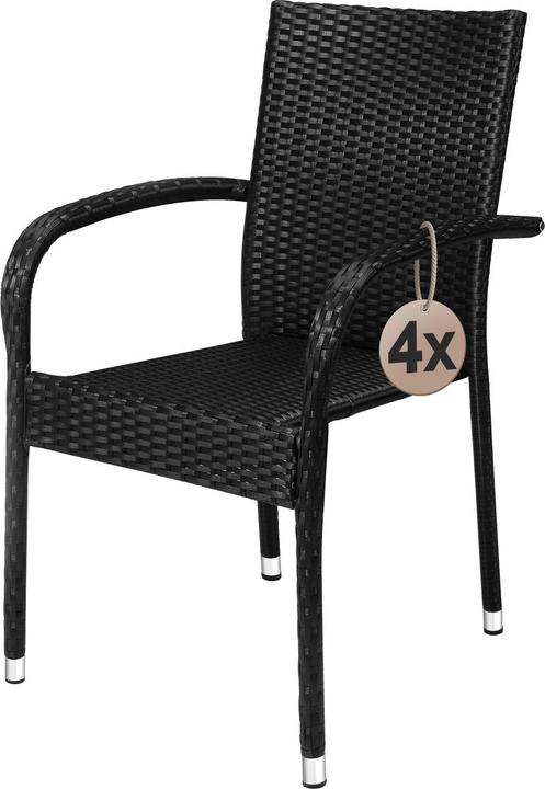 Actual product image Casaria Polyrattan Gartenstühle