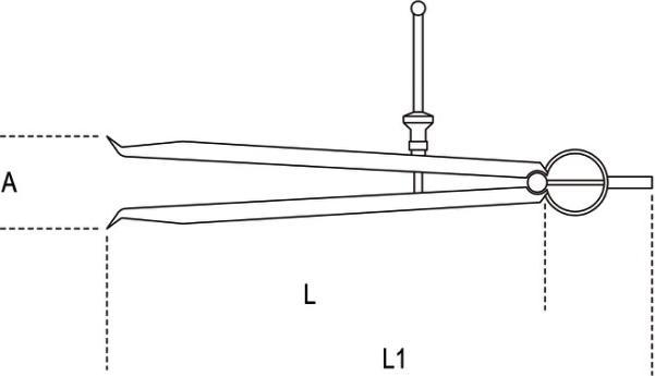Produktbild BETA CYRKIEL TRASERSKI 300mm