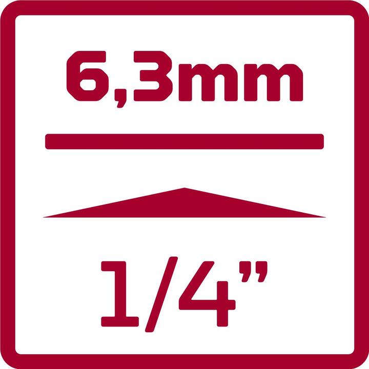 Produktbild Gedore red R47100003 Antriebsadapter 1/4" 4-kant x 1/4" 6-kant 25 mm (1/4")