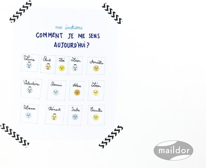 Actual product image Maildor Learning stickers