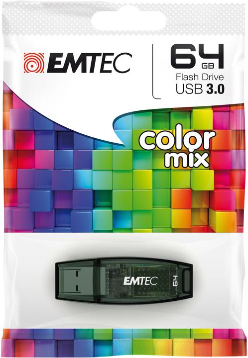 Immagine prodotto Emtec C410 Color Mix (64 GB, USB 2.0, USB-A)