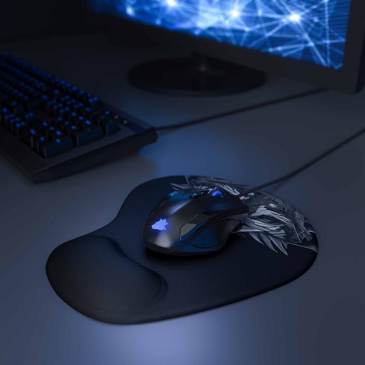 Immagine prodotto Titanwolf Tappetino per mouse da gioco, tappetino per mouse da ufficio in gel, poggiapolsi/tappetino per polso