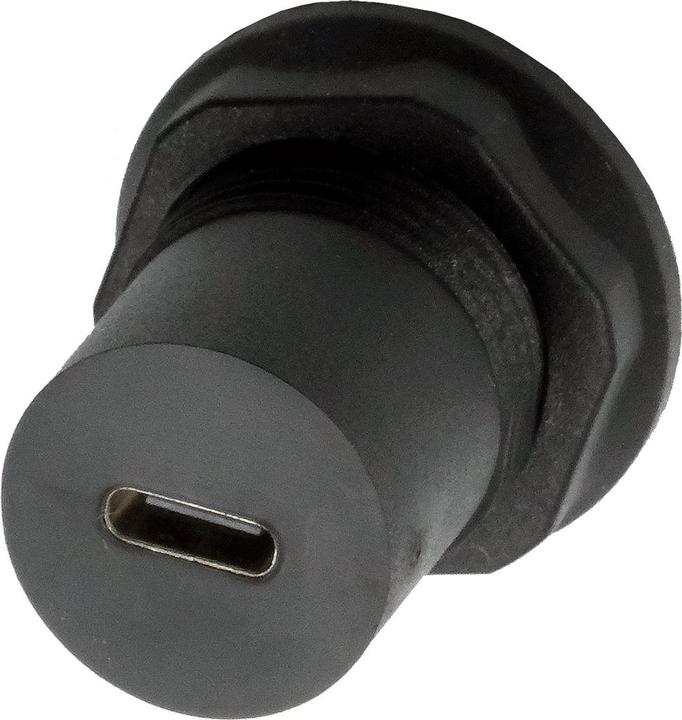 Actual product image Exsys Panel mount adapter USB-C f-f (USB-C)