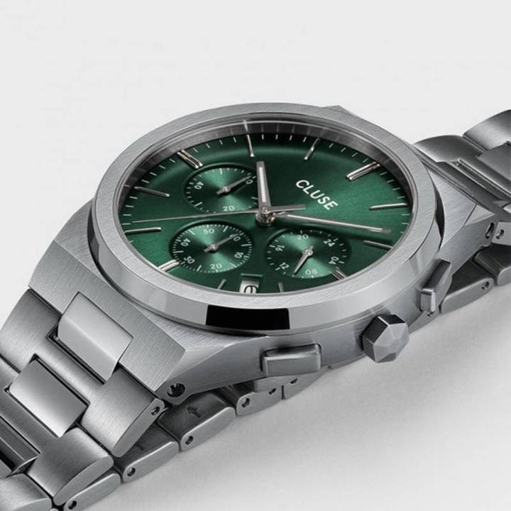 Actual product image Cluse Vigoureux Chrono Silver (Chronograph, 40 mm)