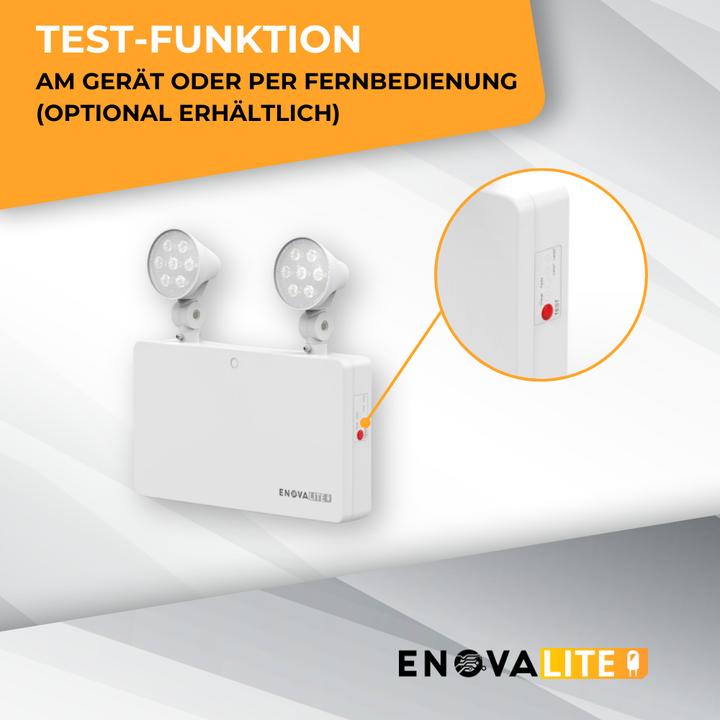 Image du produit Enovalite Luminaire de chemin de fuite à LED, 6 W, Twin Spot, montage mural