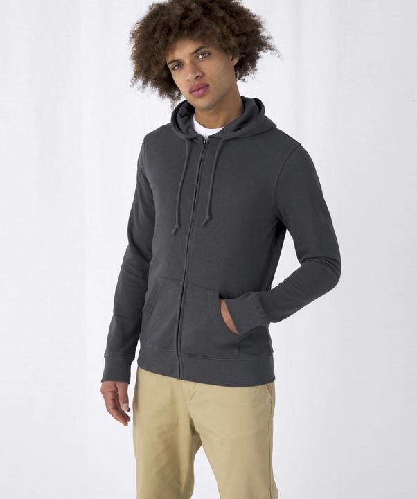 Immagine prodotto B&C Felpa con cappuccio biologica con cerniera (3XL)