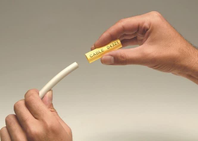 Produktbild Dymo Rhino Heissschrumpfschlauch (0.90 cm, Weiss)
