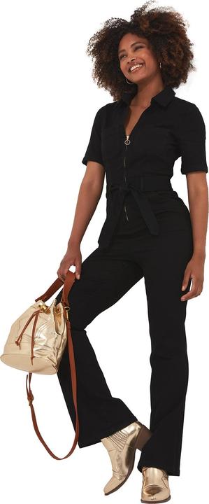 Actual product image Joe Browns PETITE retro denim zip-front jumpsuit (46)