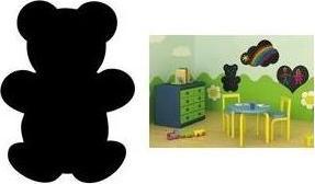 Silhouette Bear (Wandtafel, 30 x 50 cm)
