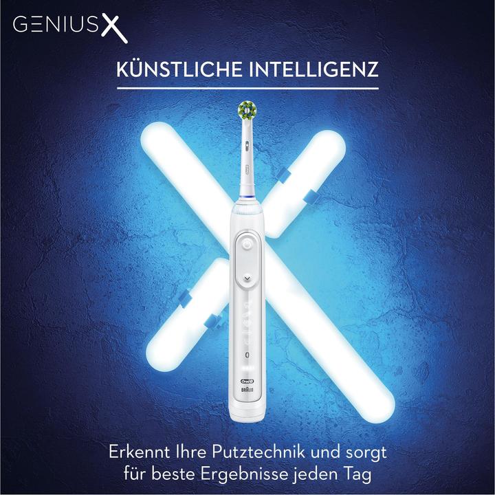 Actual product image Oral-B Genius X Electric Toothbrush White + Traveal case (Oscillating toothbrush)