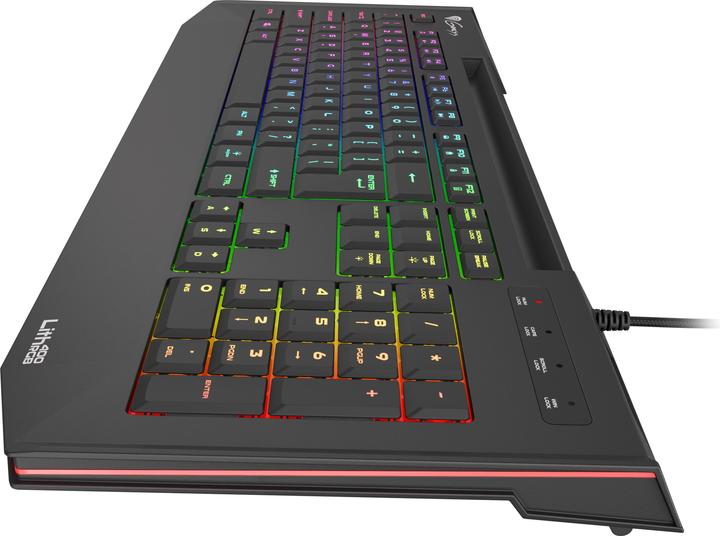 Produktbild Genesis LITH 400 for games, RGB LED backlight, US, Black, with cable (Eng. Int., Kabelgebunden)