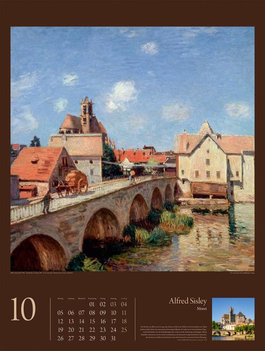 Immagine prodotto KunstGeschichten - Meisterwerke und die Orte ihrer Inspiration Kalender 2026 (Copertina rigida, Tedesco)