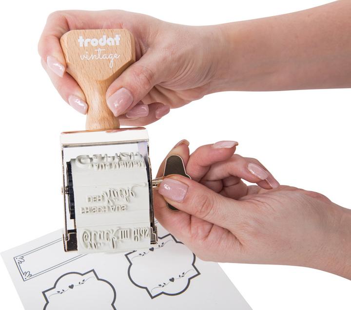 Actual product image Trodat Motifs stamp vintage