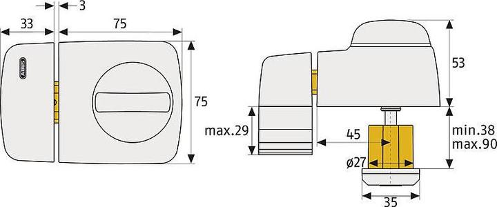 Produktbild Abus 7510 W EK