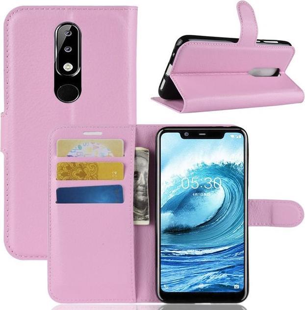 Productafbeelding MU Classic Litchi Leren Boekomslag Serie (Nokia 5.1 Plus)
