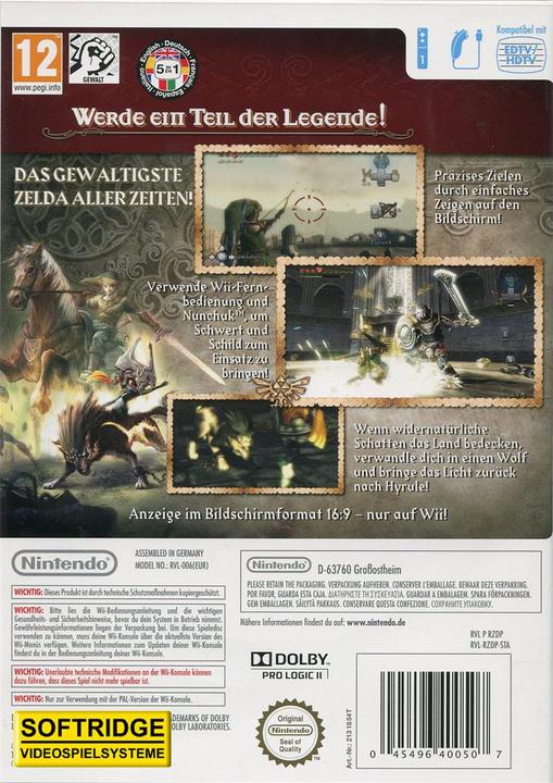 Immagine prodotto Nintendo The Legend of Zelda: Twilight Princess (Wii, Multilingue)