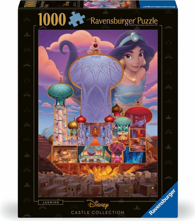 Ravensburger Puzzle 12000258 - Jasmine - 1000 pieces Disney Castle Collection jigsaw puzzle for adults (1000 pieces)