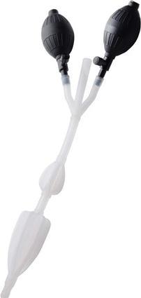 Actual product image XR Brands Silicone Anal Catheter With Bulbs