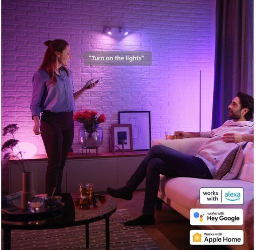 Produktbild Philips Hue LED Lampe (GU10, 4.20 W, 400 lm, 2 x, E)