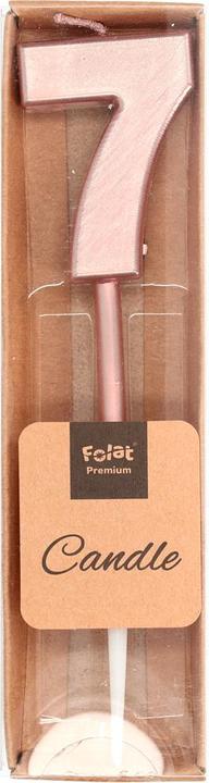 Actual product image Folat Number candle 7 rose gold (1 pcs.)