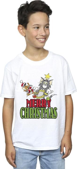 Image du produit Tom & Jerry - T-shirt MERRY CHRISTMAS BAUBLES - Garçon (152, 158)