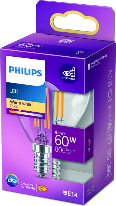 Produktbild Philips Lampe (E14, 6.50 W, 806 lm, 1 x, E)