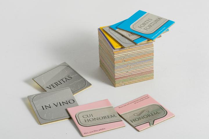 Actual product image In vino veritas The Latin wisdom game (German)