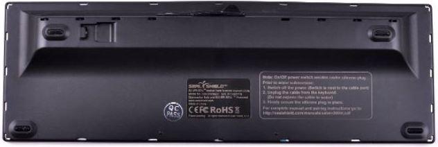 Produktbild Secomp Seal SHIELD BT Tastatur Clean Wipe weiss D SSKSV099BTDE (DE, Kabellos)
