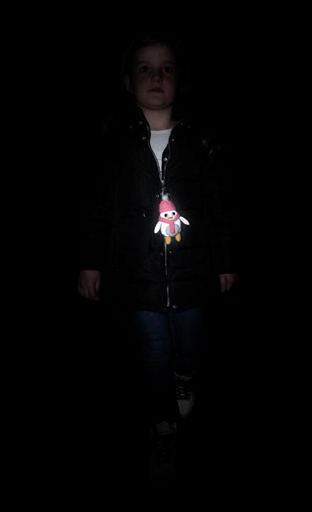Produktbild SafetyMaker Soft Anhänger Pingu reflektierend