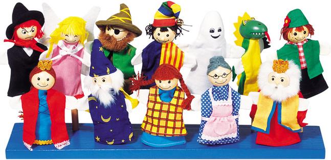 Actual product image Goki Finger puppet set