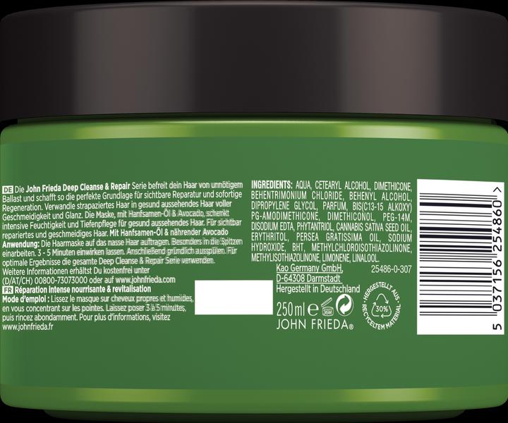 Actual product image John Frieda Repair & Detox - Masque (250 ml)