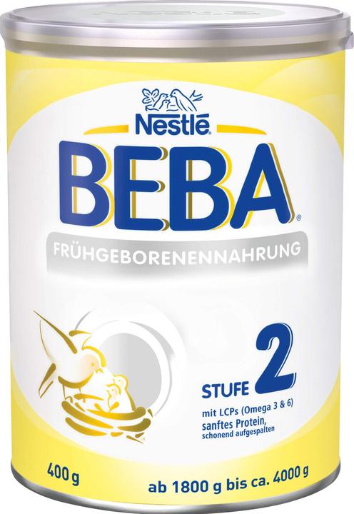 Actual product image Beba Formula for preterm low birthweight babies (400 g, from birth)
