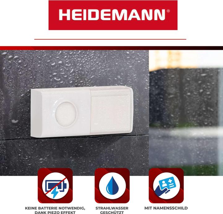 Produktbild Heidemann Funkgong Set Piezo I (Kabellos)