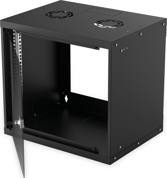 Produktbild Intellinet 48,30cm (19") Wandverteiler Basic Line 9HE schwarz (BxHxT) 540 x 487 x 400 mm (9 HE, 19 Zoll Rack)