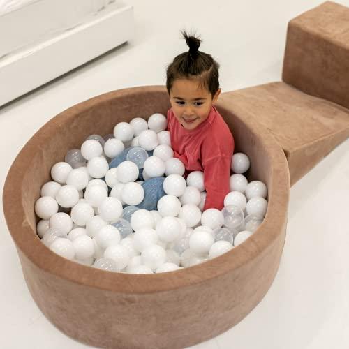 Immagine prodotto Activity Board Set da gioco per arrampicata in morbida schiuma con vasca per palline 90x30cm per neonati e bambini