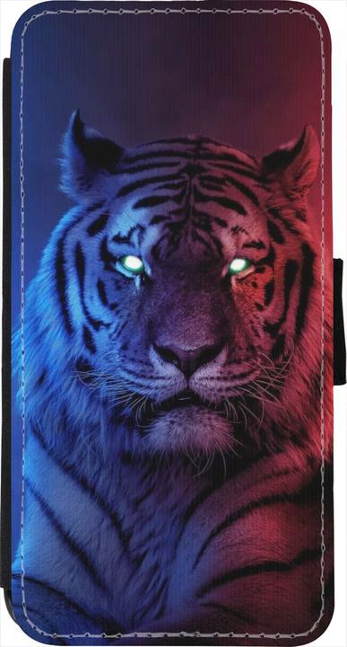Actual product image PhoneLook Coque Wallet noir Tiger Blue Red (Apple iPhone 7)