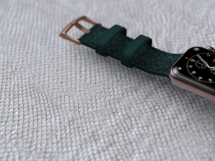 Immagine prodotto Njord Cinturino Jord Per (40 mm, 41 mm, Chiusura in acciaio inox, Pelle di salmone, Pelle Vegan, Apple Watch)