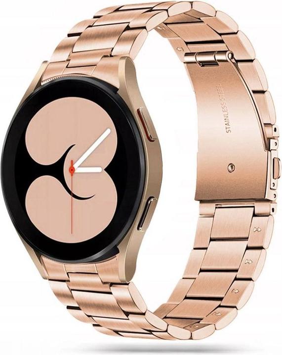 Actual product image Tech Samsung Galaxy Watch 4 stainless steel strap, Pink, 40/42/44mm (40 mm, 42 mm, 44 mm, Stainless steel)
