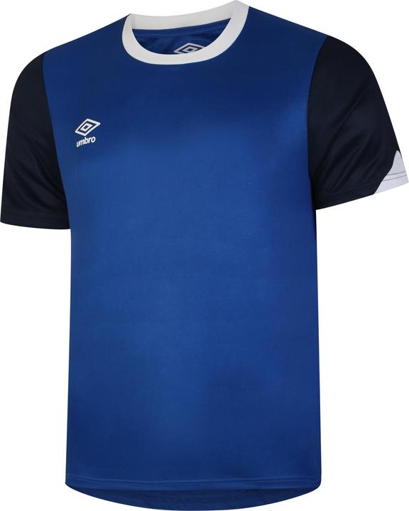 Royal blue, Dark navy blue, White