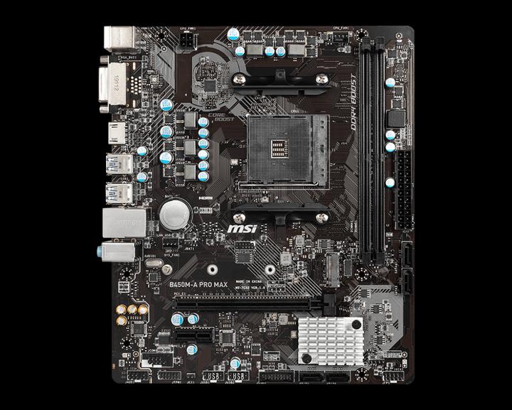 Produktbild MSI B450M-A Pro Max (AM4, AMD B450, mATX)