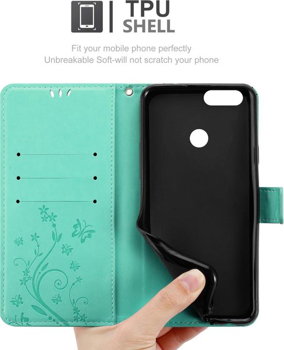 Produktbild Cadorabo Flower Book Cover (Honor 7X)