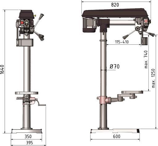 Actual product image Stürmer Optimum - Radialbohrmaschine OPTIdrill RB 8S