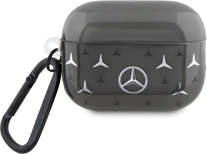 Actual product image Mercedes-Benz Mercedes MEAP28DPMGS AirPods Pro 2 cover czarny/black Large Star Pattern (Headphone bag)